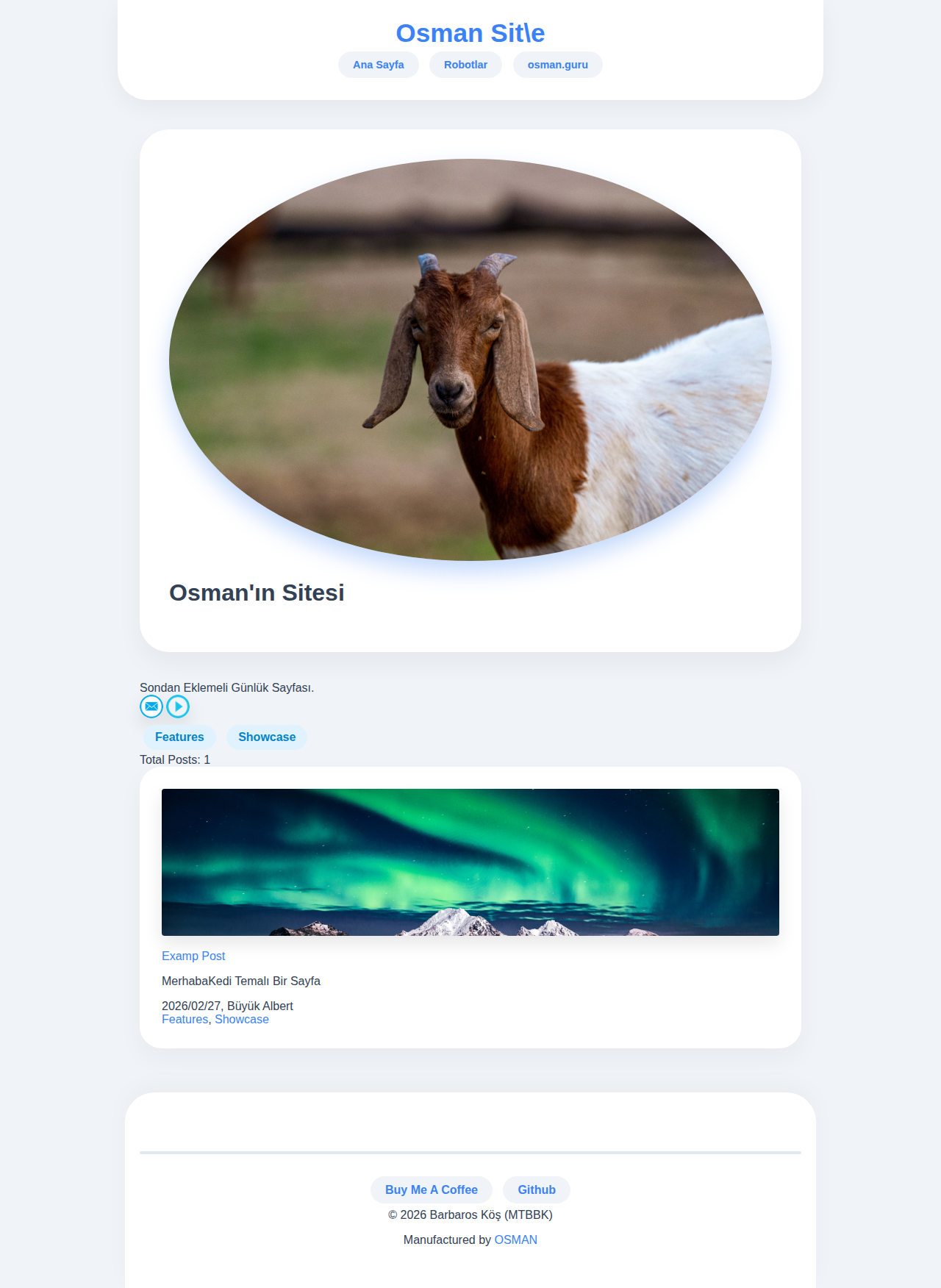Index Page - blog Bubble