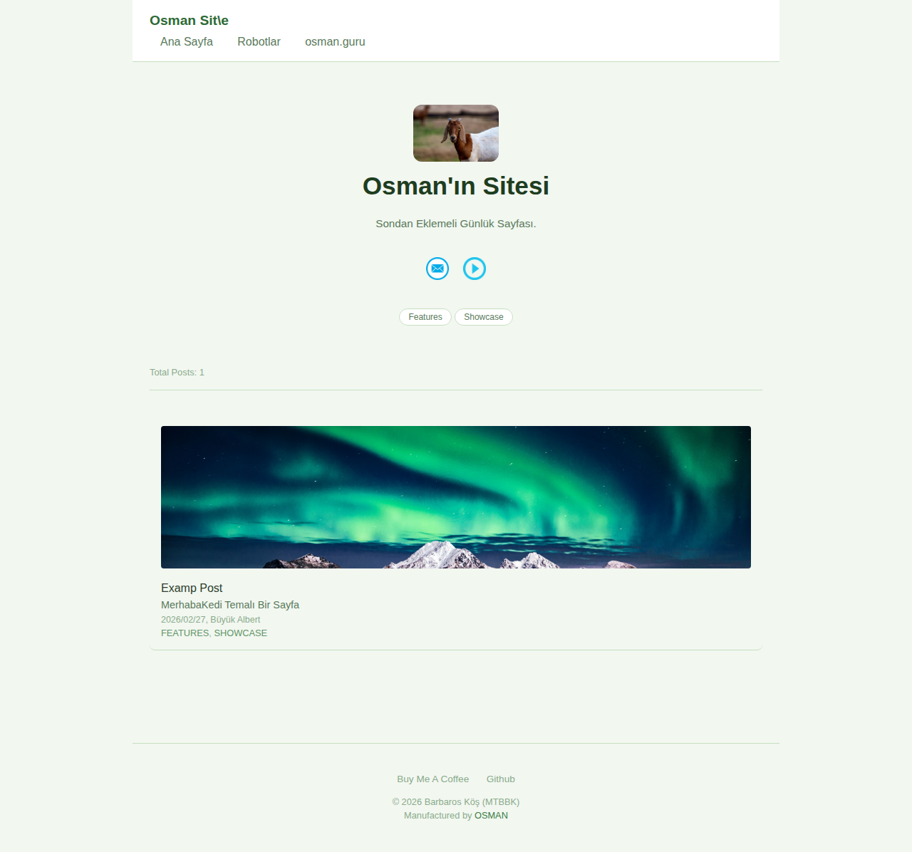 Index Page - blog Forest