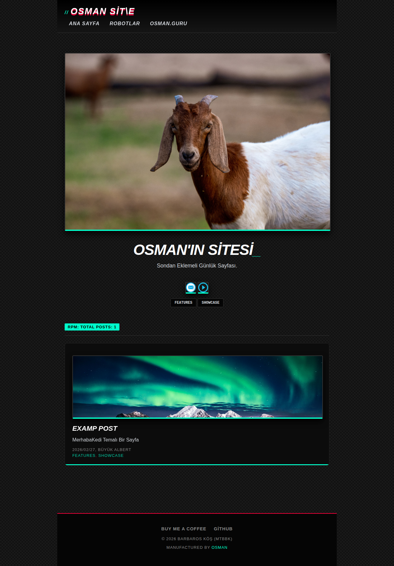 Index Page - blog Neon