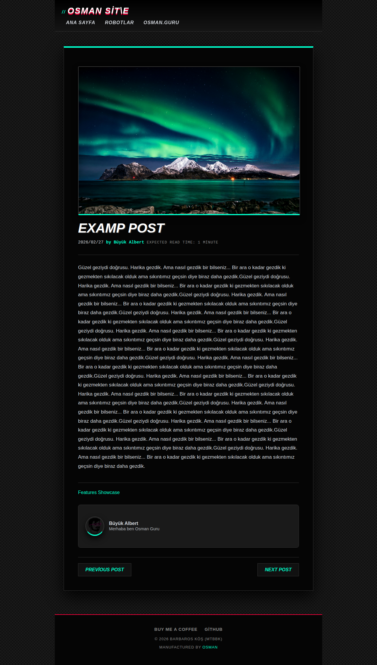Post Page - blog Neon