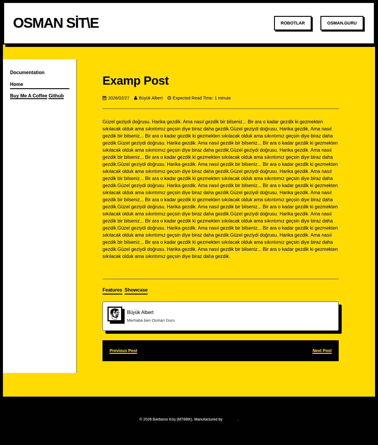 Post Page - docs Brutal