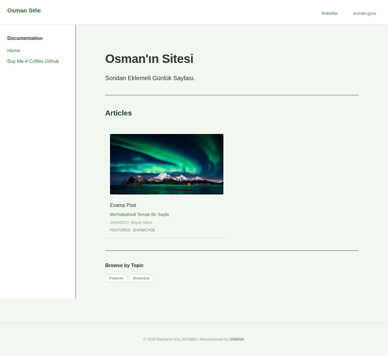 Index Page - docs Forest