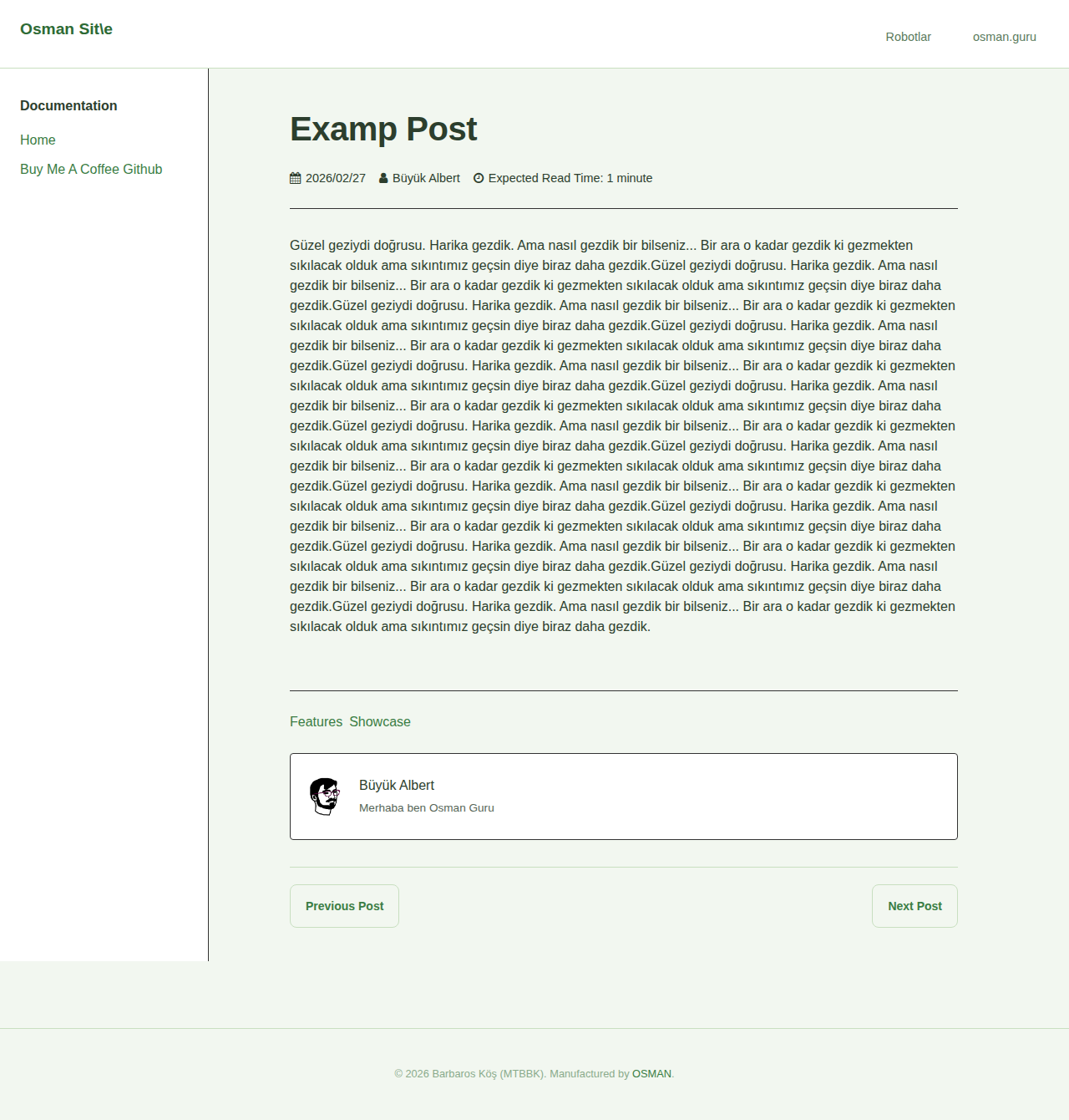 Post Page - docs Forest
