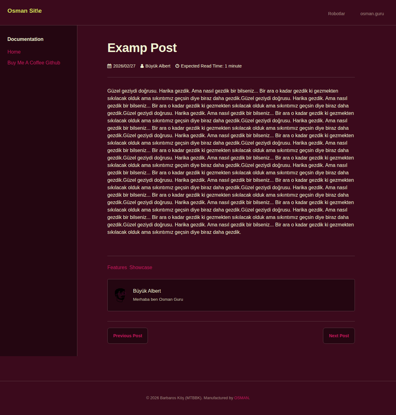 Post Page - docs FreshPistachio