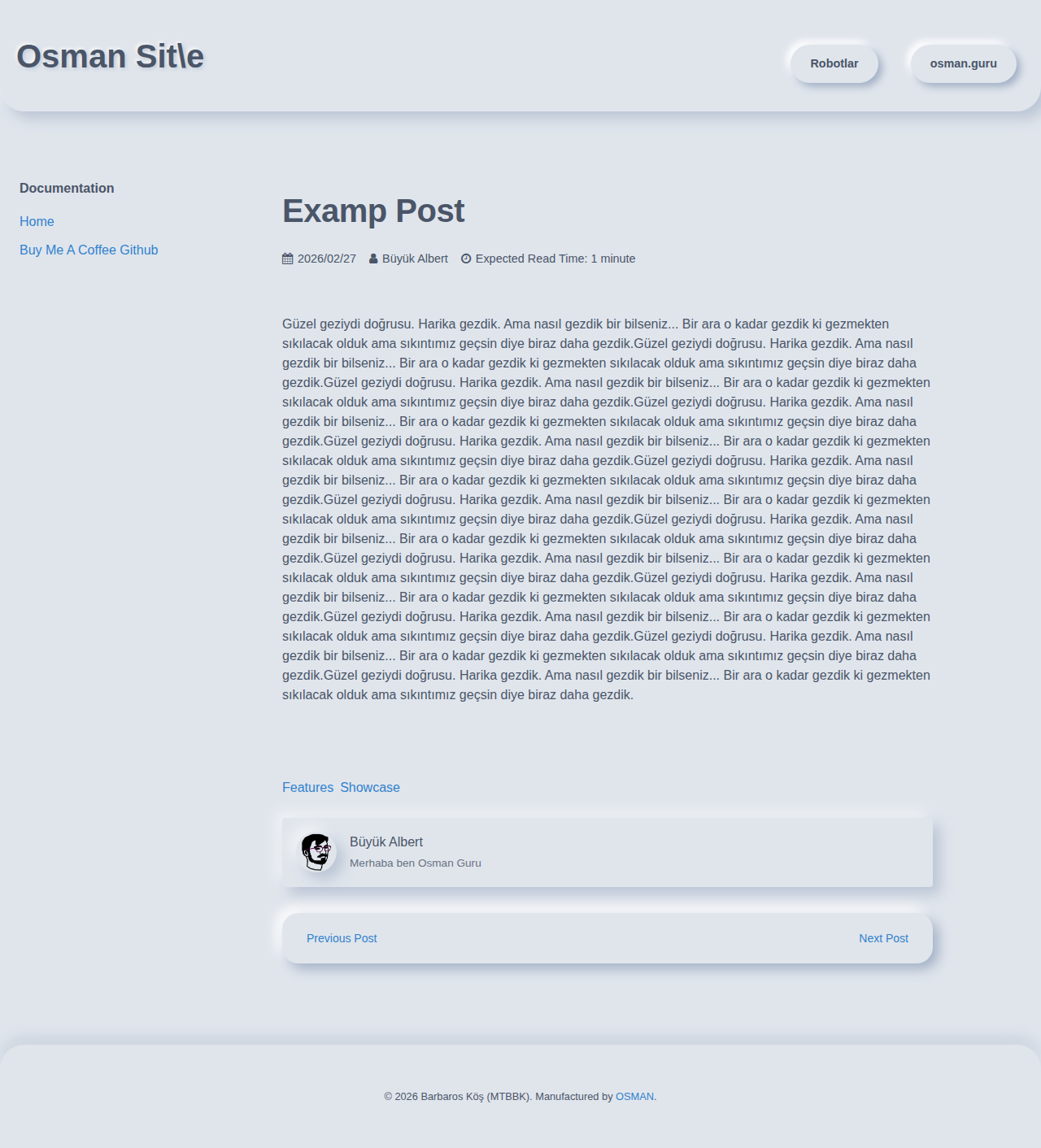 Post Page - docs Neumorph