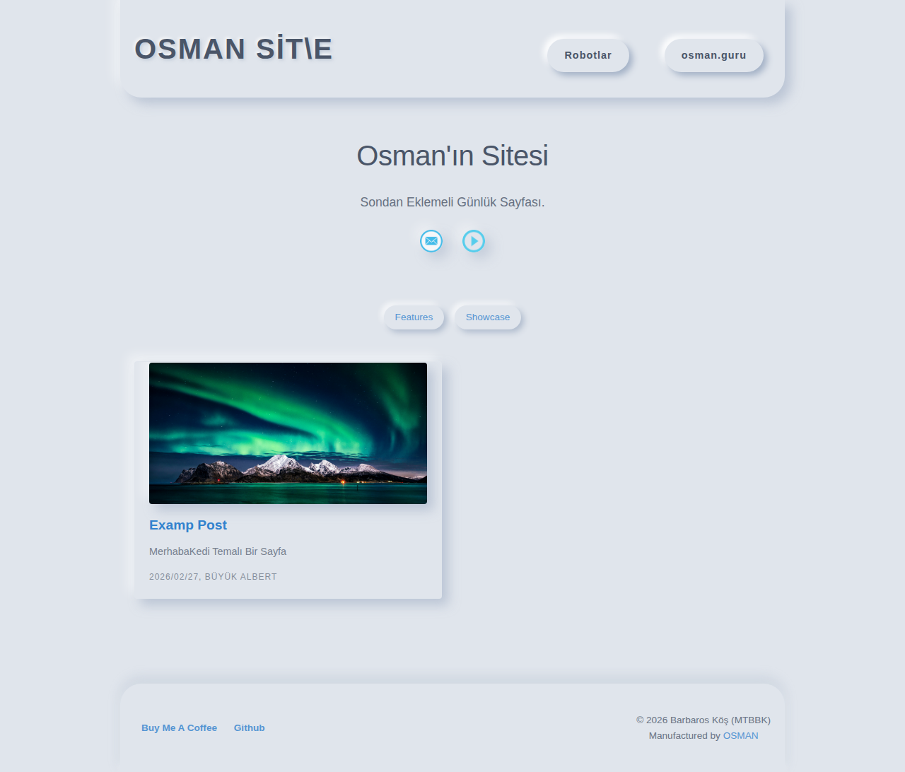 Index Page - gallery Neumorph