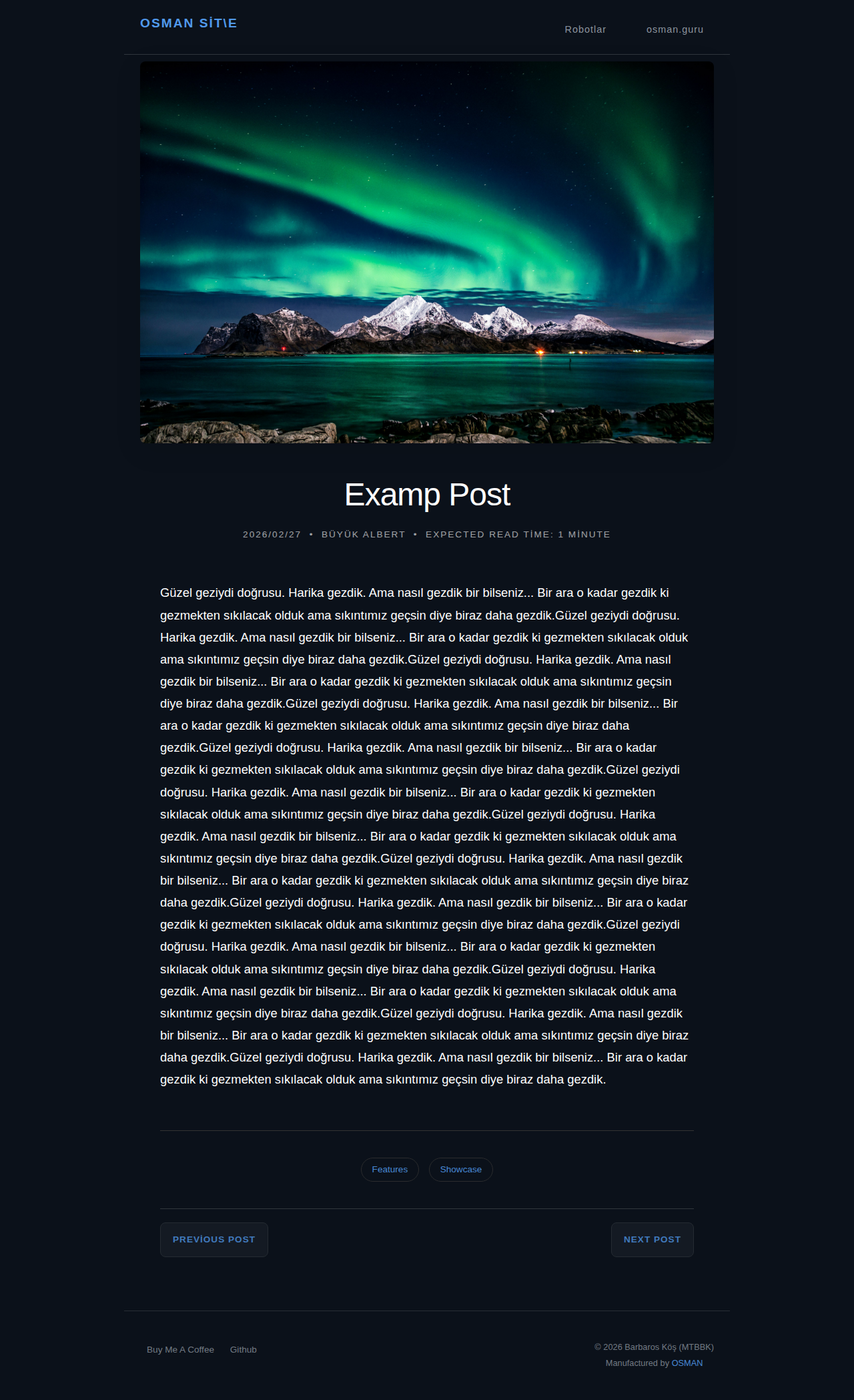 Post Page - gallery Space