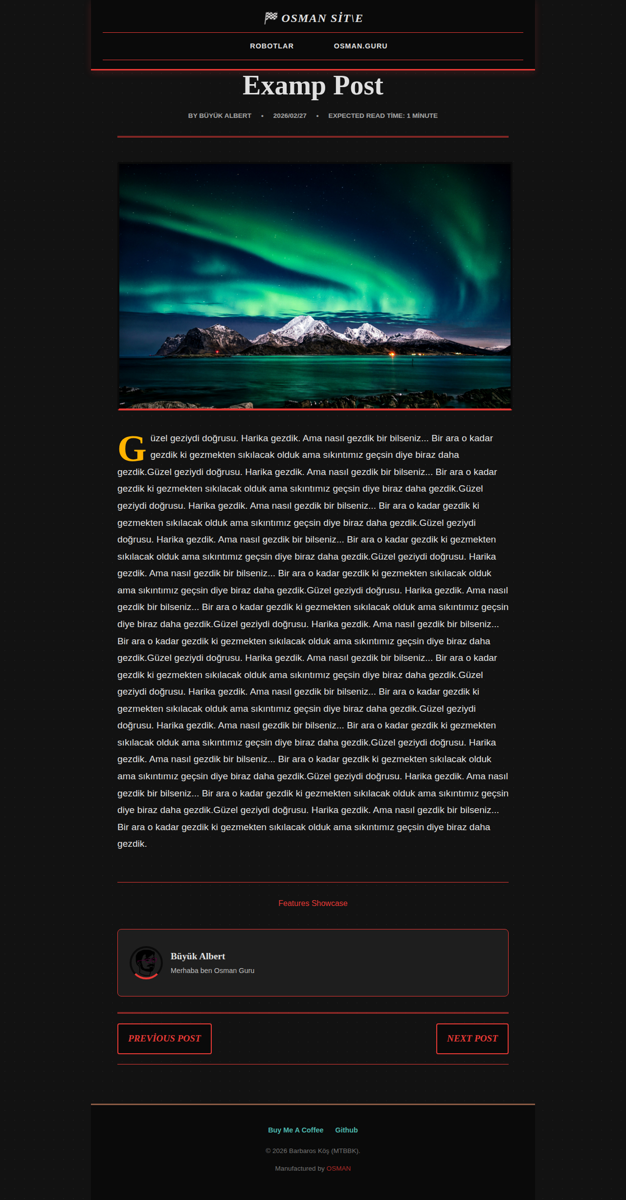 Post Page - magazine Arabalar