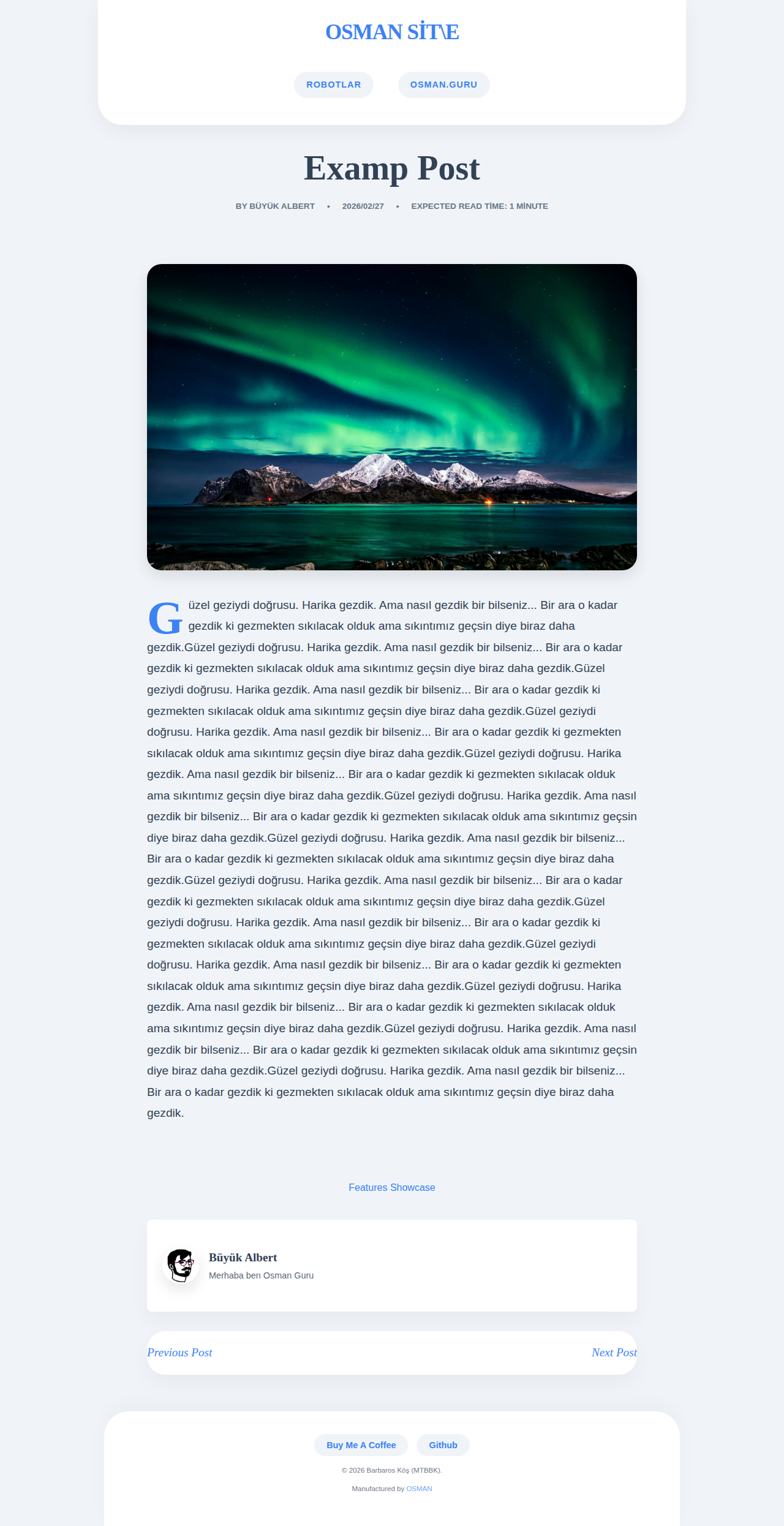 Post Page - magazine Bubble