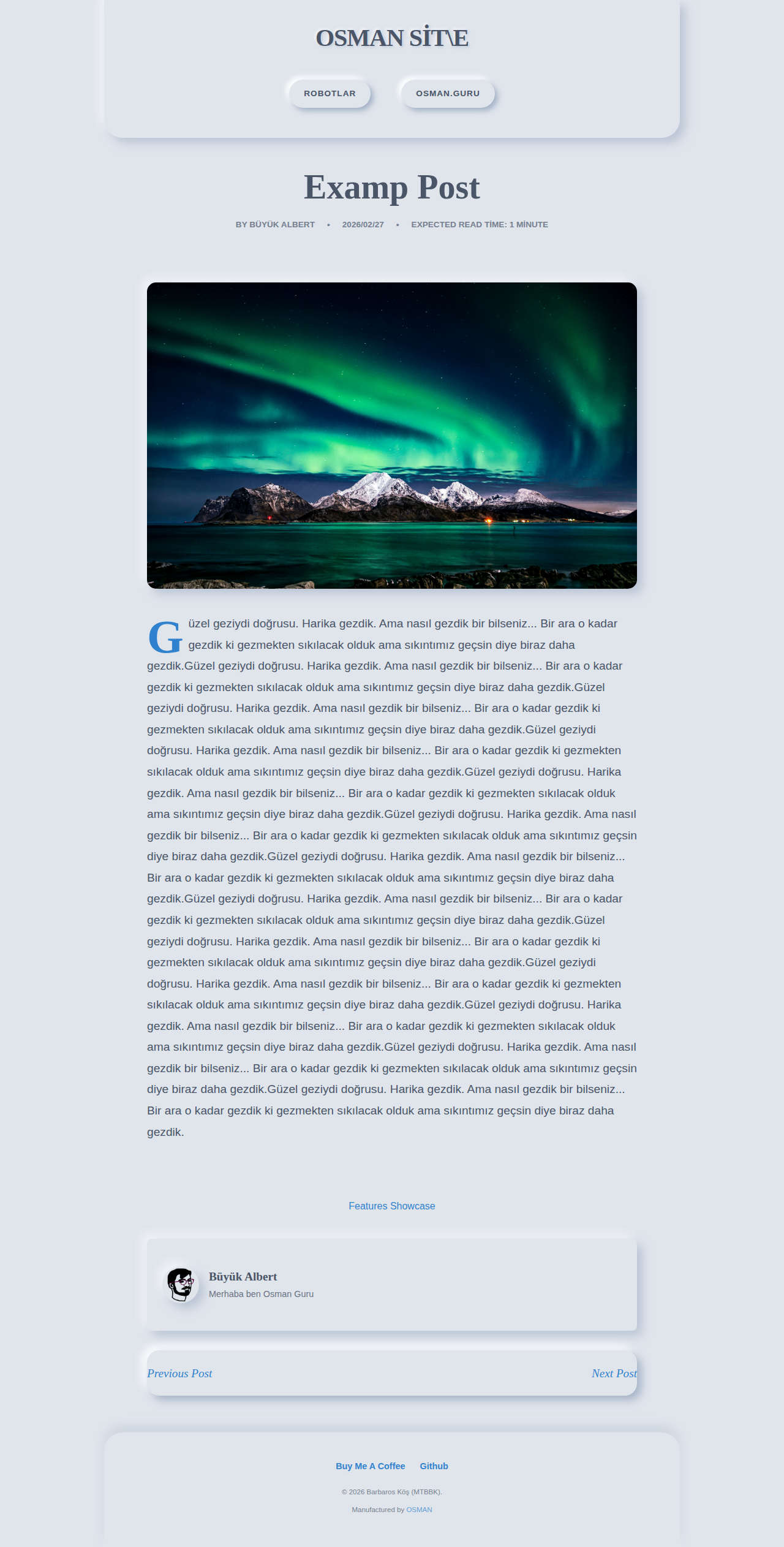 Post Page - magazine Neumorph