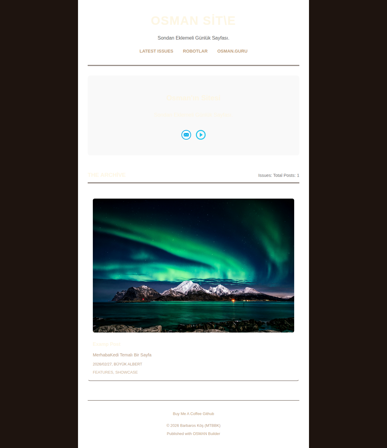 Index Page - newsletter ChocolateIce