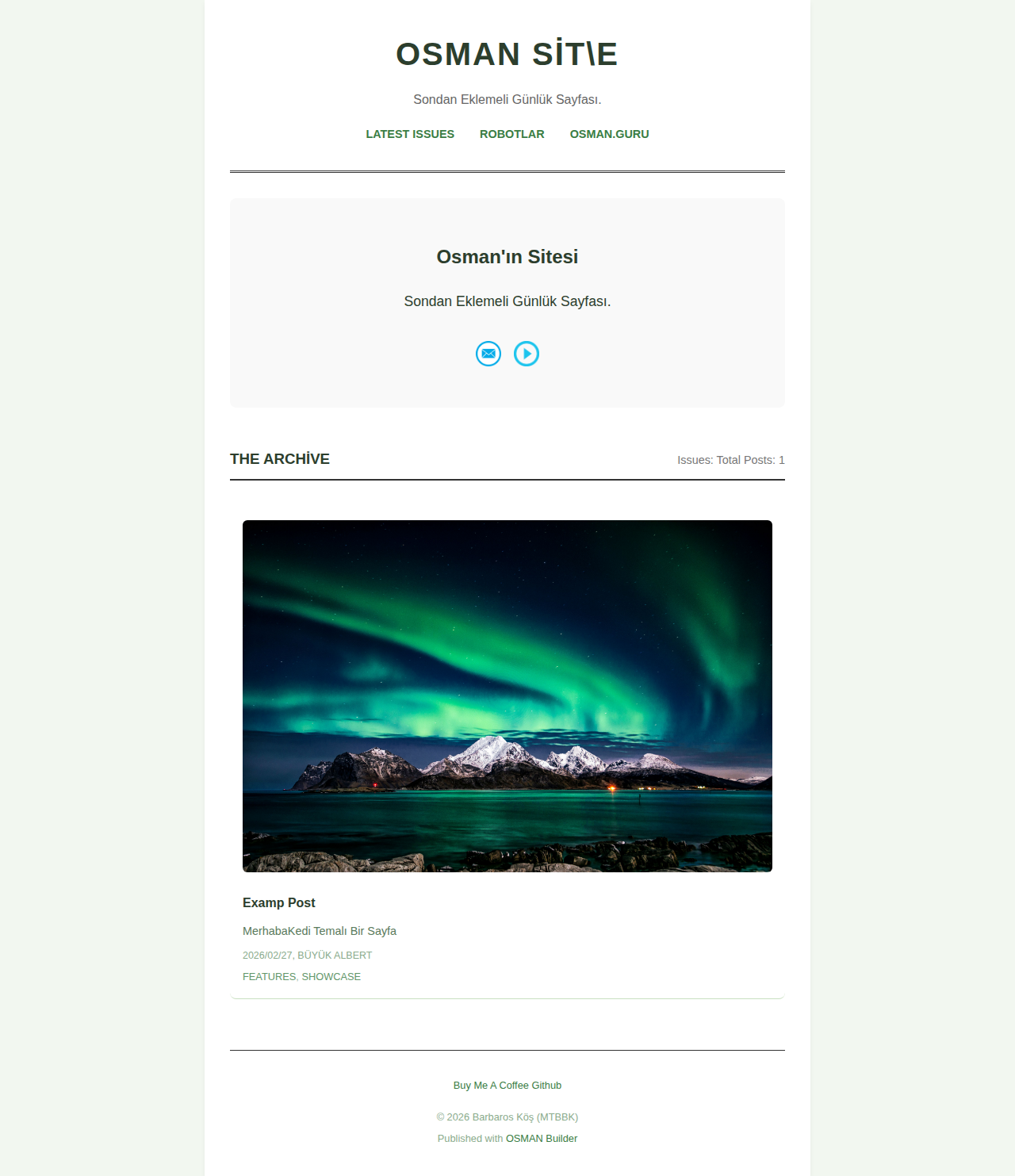 Index Page - newsletter Forest