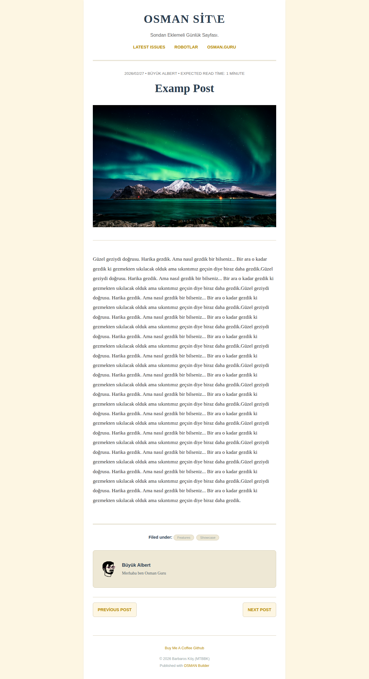 Post Page - newsletter OldSchool
