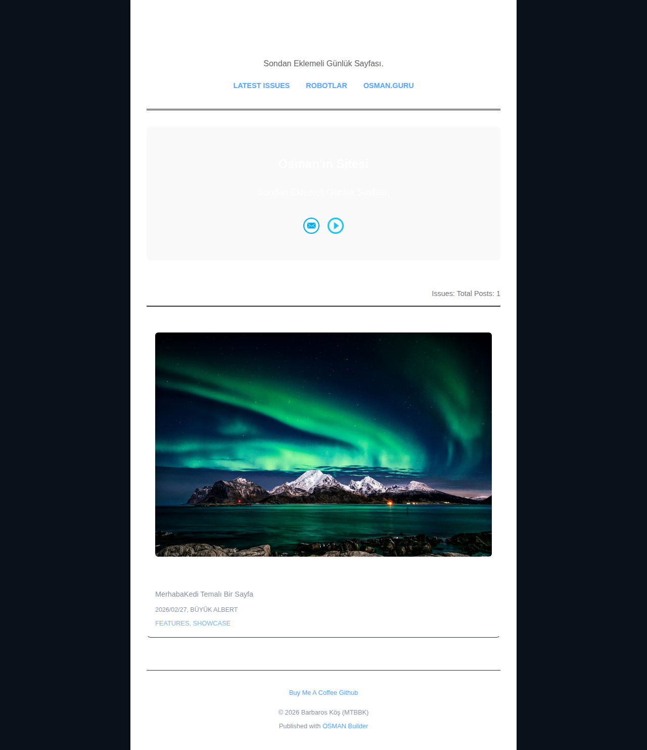 Index Page - newsletter Space