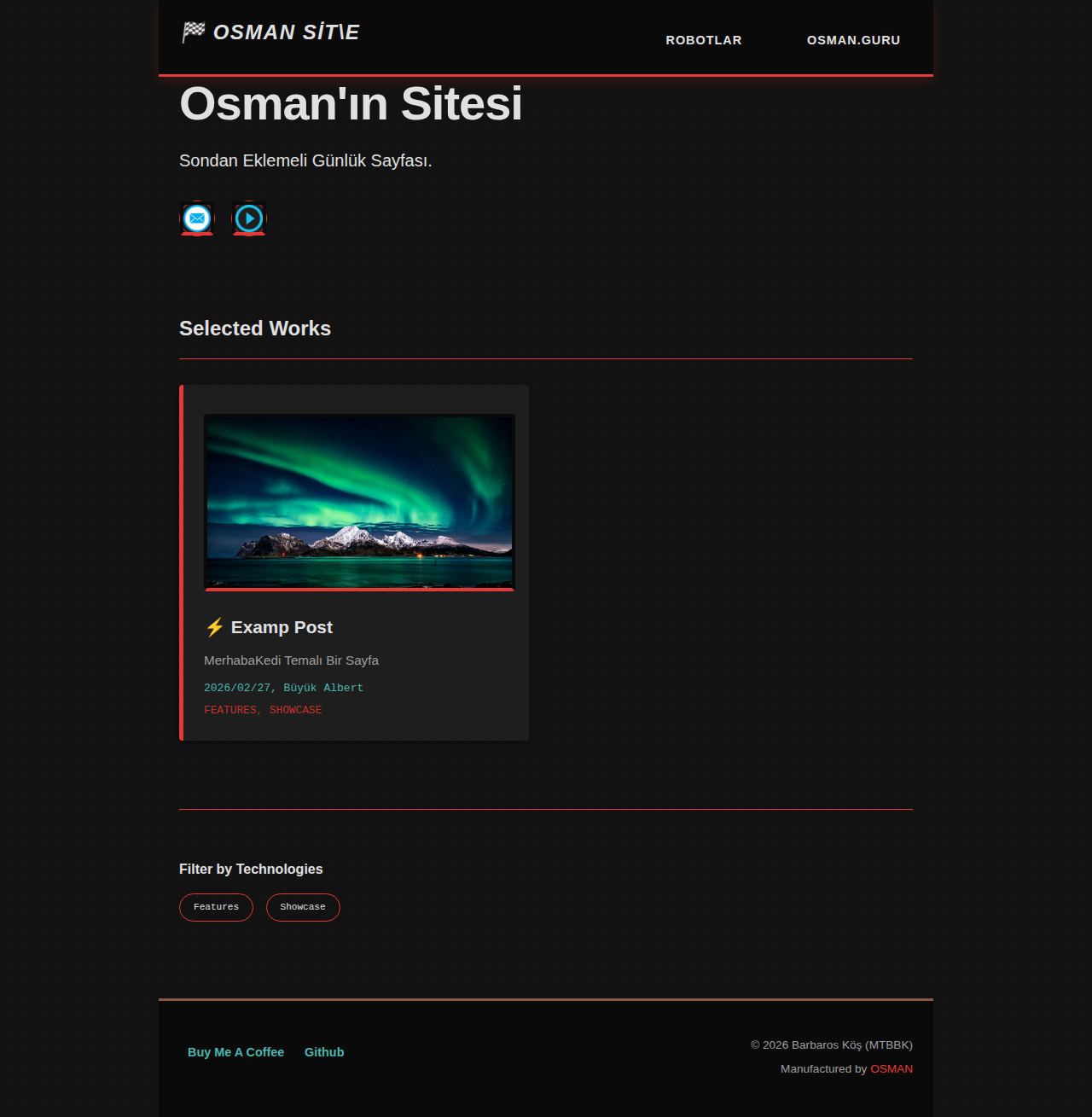 Index Page - portfolio Arabalar