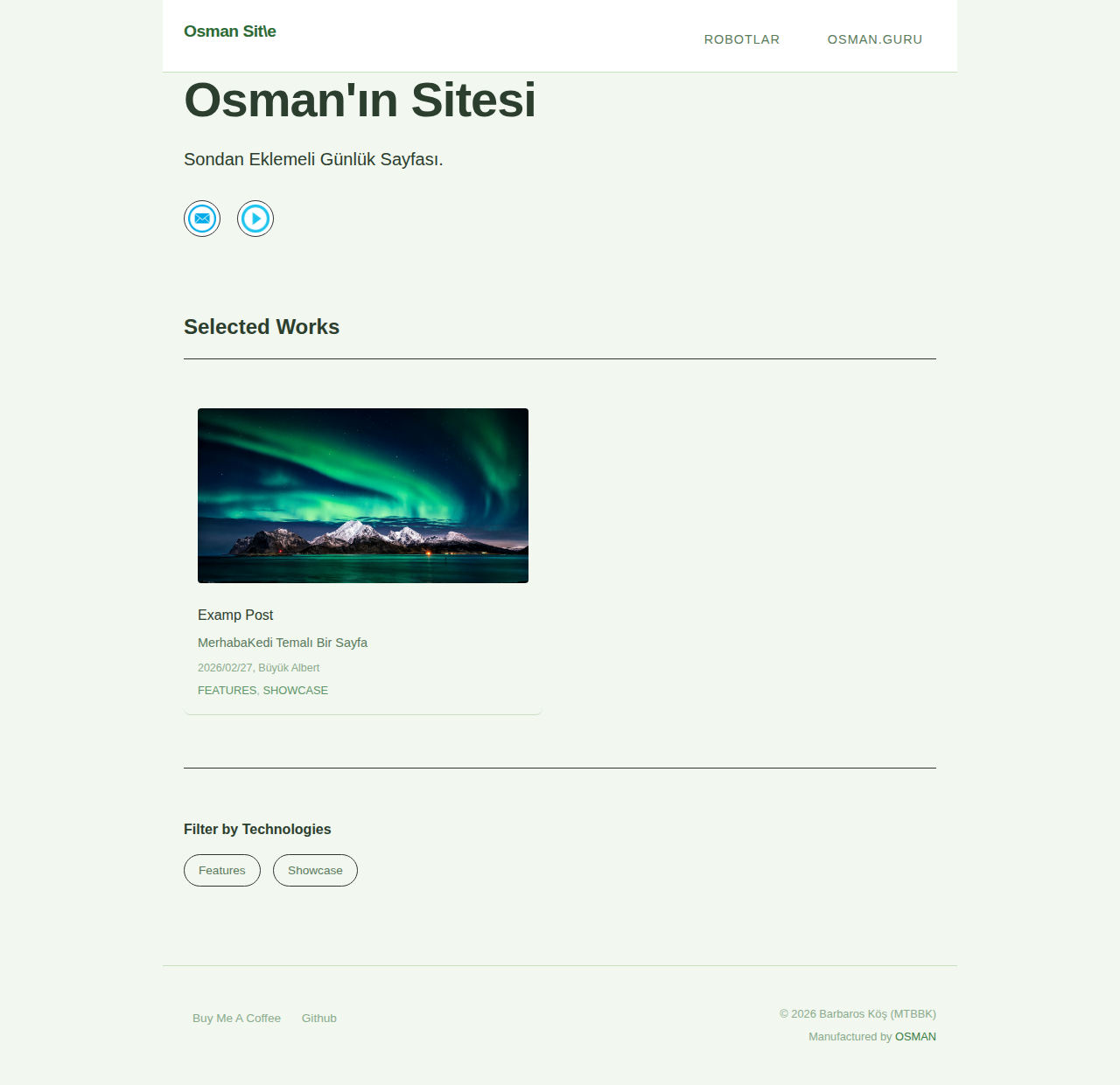 Index Page - portfolio Forest