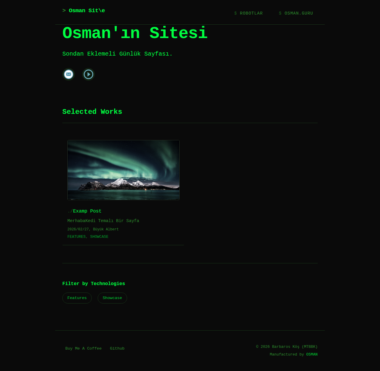 Index Page - portfolio Hacker