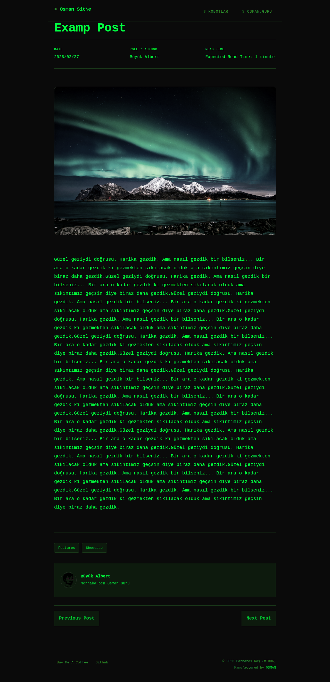 Post Page - portfolio Hacker