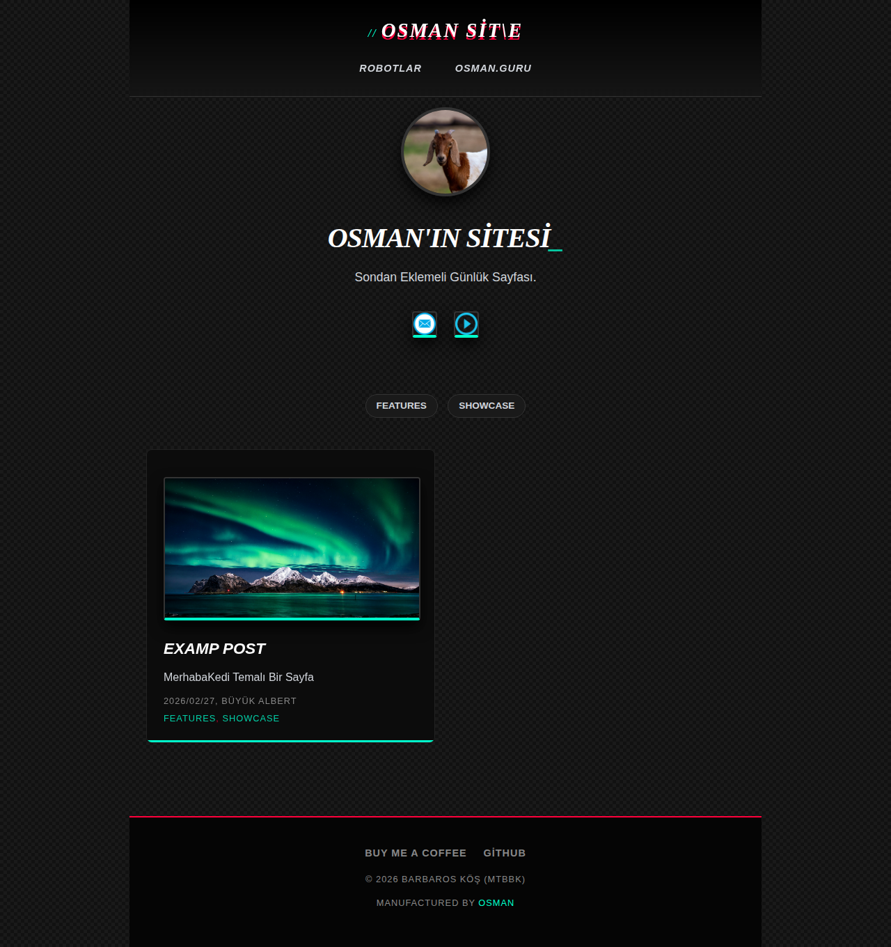 Index Page - recipe Neon