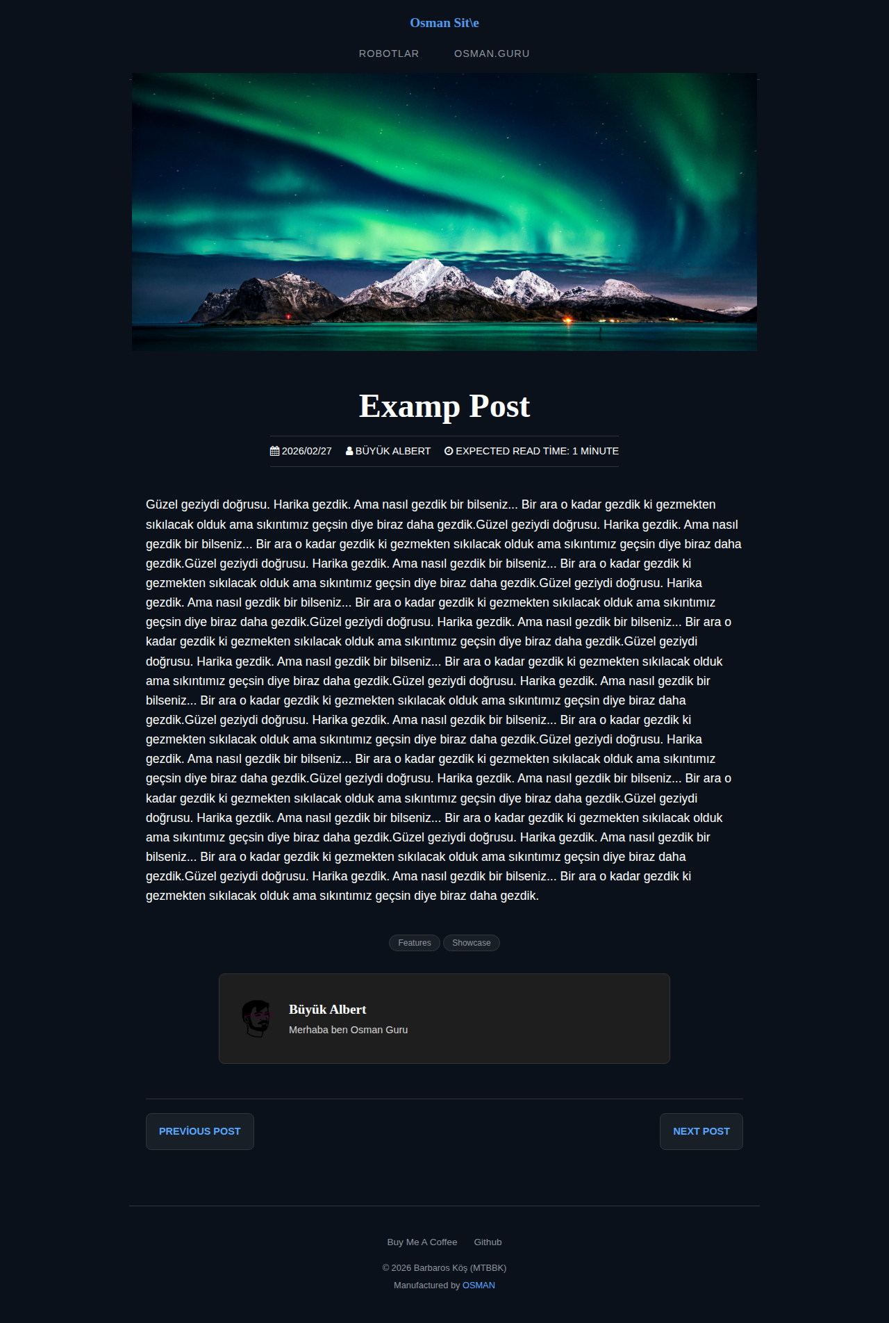 Post Page - recipe Space